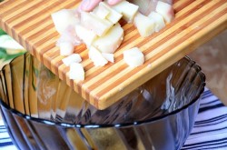 Французский пирог с картофелем, ветчиной и грибами