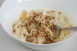 название картинки Фруктовый салат из бананов и яблок