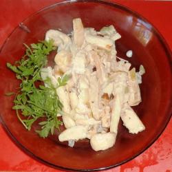 Гигантский кальмар, жареный с луком и сметаной - шаг 6