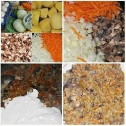 название картинки Картофельные гнезда с грибами