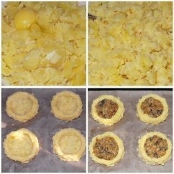 название картинки Картофельные гнезда с грибами