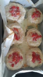 Гнёзда из курицы с сыром и помидорами в духовке - шаг 11 Гнёзда из курицы с сыром и помидорами в духовке - шаг 11