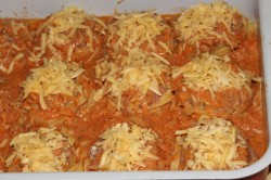 Гнёзда из макарон с мясным фаршем - шаг 5