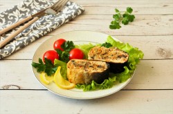 название картинки Горбуша фаршированная запеченная в духовке целиком