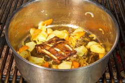 Гороховый крем суп с беконом - шаг 6 Гороховый крем суп с беконом - шаг 6