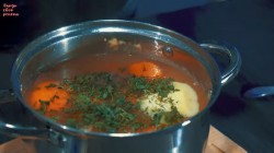 Гороховый суп-пюре с сырокопченой колбасой - шаг 8 Гороховый суп-пюре с сырокопченой колбасой - шаг 8