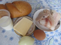 Горячие бутерброды с рыбным филе и сыром - шаг 1 Горячие бутерброды с рыбным филе и сыром - шаг 1