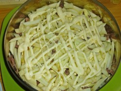 Говядина с яблоками салат