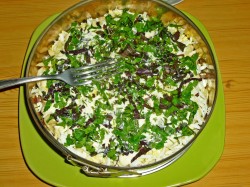 Говядина с яблоками салат