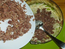 Говядина с яблоками салат