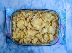 Гратен с курицей и грибами