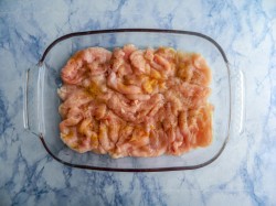 Гратен с курицей и грибами