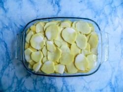 Гратен с курицей и грибами