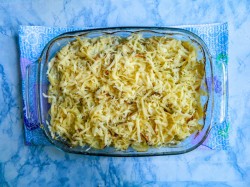 Гратен с курицей и грибами