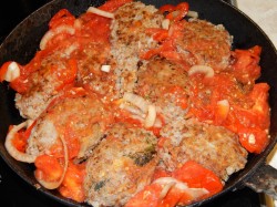 Гречаники с фаршем в духовке