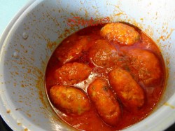 название картинки Гречаники в томатном соусе в мультиварке