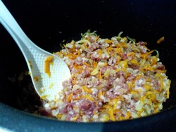 Гречка с фаршем в мультиварке