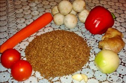 Гречка с грибами в микроволновке