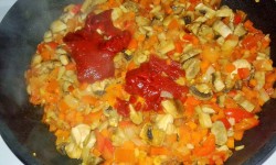 Гречка с грибами в микроволновке