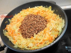 название картинки Гречка с капустой и овощами