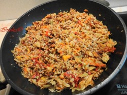 название картинки Гречка с капустой и овощами