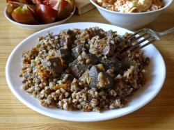 название картинки Гречка с печенью