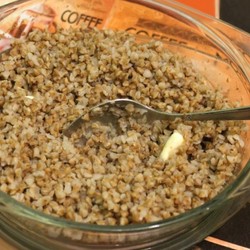 Гречка в СВЧ на воде с маслом