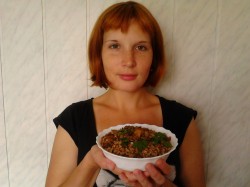 название картинки Гречневая каша с грибами и луком