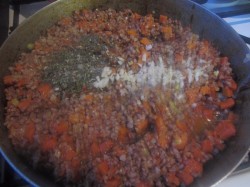 название картинки Тушеная гречневая каша с тыквой