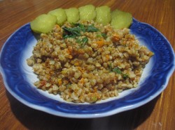 название картинки Тушеная гречневая каша с тыквой