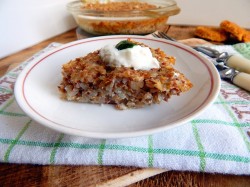 Гречневая запеканка в духовке из каши с творогом