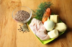 название картинки Суп из гречи с курицей