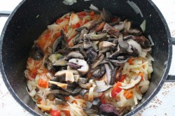 название картинки Грибная солянка с капустой на зиму