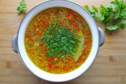 Грибной суп из вешенок