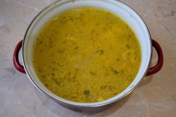 название картинки Грибной суп с курицей из шампиньонов