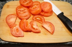 Грибы с сыром и помидорами в духовке