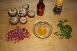 название картинки Грибы с ветчиной (почти от Феррана Адриа)