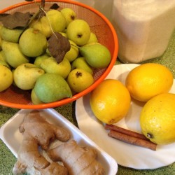 Грушевый конфитюр с имбирём и лимоном