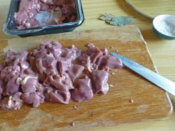 название картинки Гуляш из куриной печени