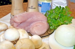 название картинки Индейка с грибами в сливочном соусе