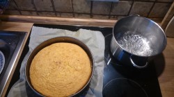 Бисквитно йогуртовый торт с фруктами