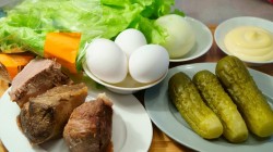 Изысканный мясной салат Министерский - шаг 1