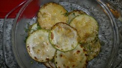 название картинки Жареные кабачки кружочками с укропом и чесноком