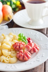 Жареные сосиски на сковороде