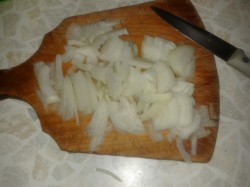 Жареный тофу с луком терияки