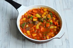 Жаркое в тыкве в духовке с мясом - шаг 15