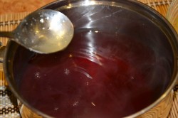 название картинки Желе вишневое на воде с желатином