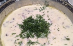 Жульен с картошкой курицей и грибами