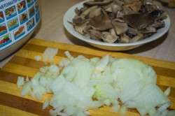 название картинки Жульен в мультиварке с курицей и грибами