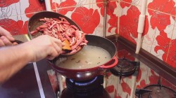 Польский суп Журек - (Żurek) с копченостями